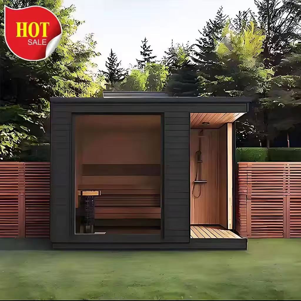 Outdoor Sauna & Shower Room — Modular Fast-Install